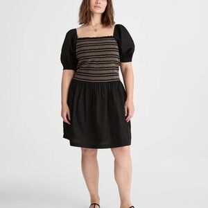 Madewell Black & Brown Dress